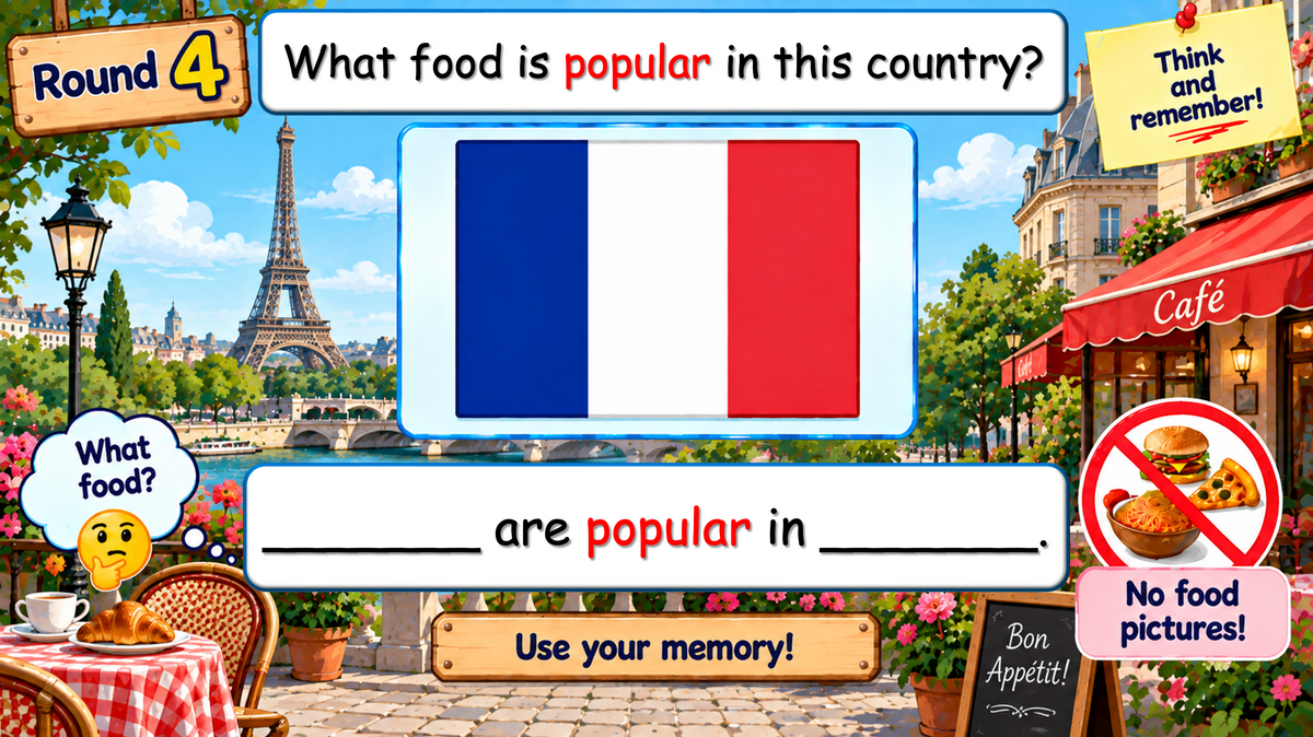 Grade 4-5 - ESL Lesson - Food Around the World - Part 2 - Food