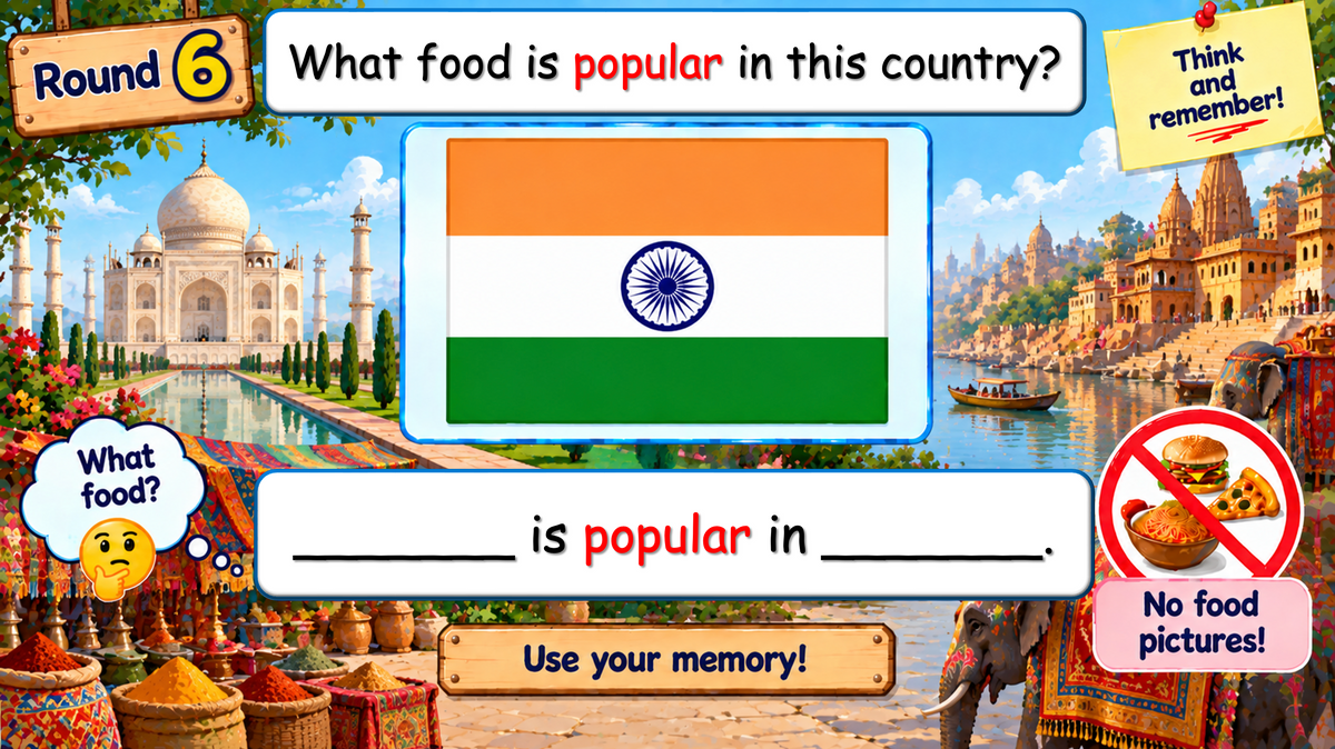 Grade 4-5 - ESL Lesson - Food Around the World - Part 2 - Food
