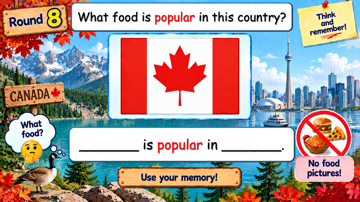 Grade 4-5 - ESL Lesson - Food Around the World - Part 2 - Food