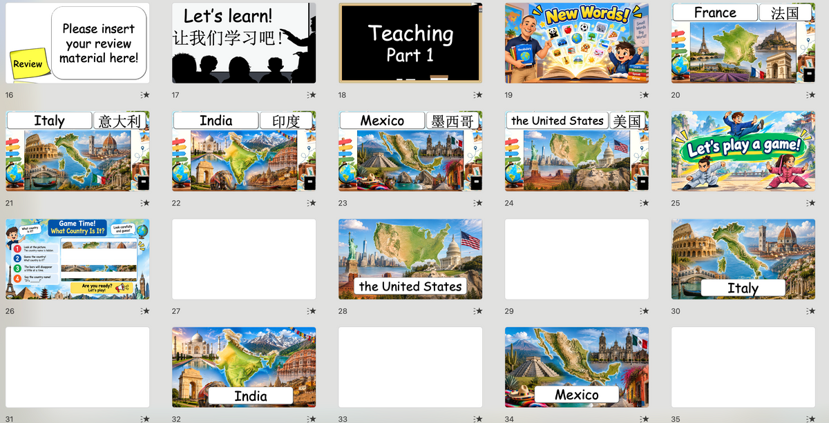 Grade 4-5 - ESL Lesson - Food Around the World - Part 1 and 2 COMBO
