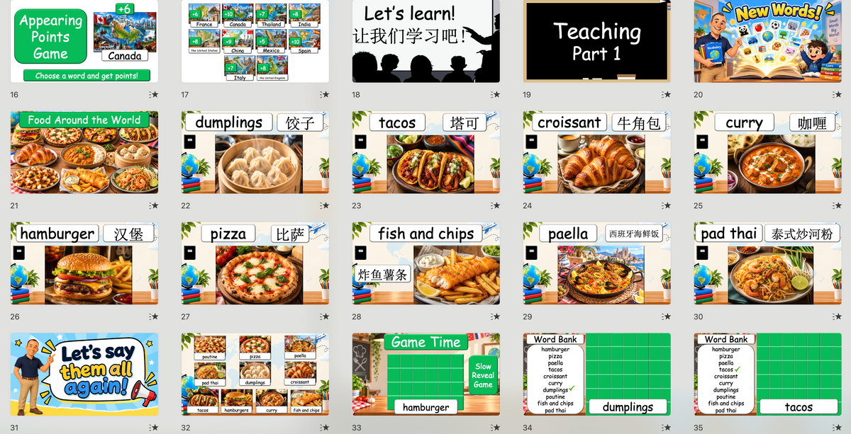 Grade 4-5 - ESL Lesson - Food Around the World - Part 2 - Food