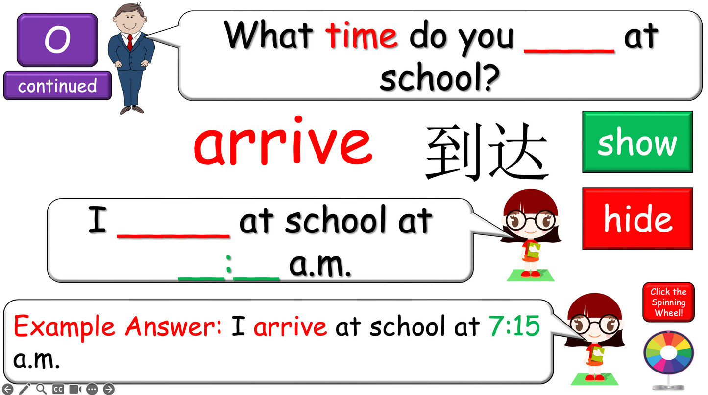 Grade 6-8 - ESL Lesson - First Day of School - Getting to know you